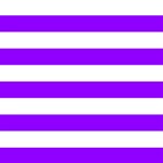 Horizontal Stripes - White and Violet