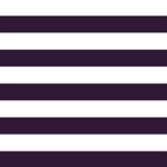Horizontal Stripes - White and Dark Purple