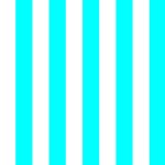 White and Cyan Vertical Stripes