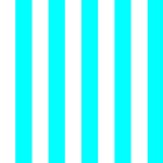 White and Cyan Vertical Stripes