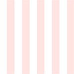 Vertical Stripes - White and Misty Rose Pink