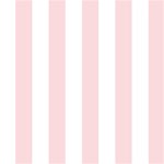 Vertical Stripes - White and Pale Pink