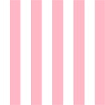 Vertical Stripes - White and Cherry Blossom Pink