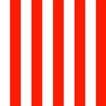 Vertical Stripes - White and Ferrari Red
