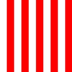 Vertical Stripes - White and Red