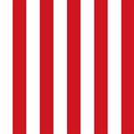 Vertical Stripes - White and Fire Engine Red