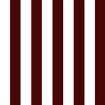 Vertical Stripes - White and Bulgarian Rose Red