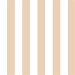 Vertical Stripes - White and Pastel Brown