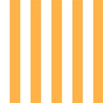 Vertical Stripes - White and Pastel Orange