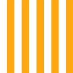 Vertical Stripes - White and Dark Tangerine Orange