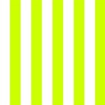 Vertical Stripes - White and Fluorescent Yellow