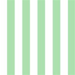 Vertical Stripes - White and Celadon Green