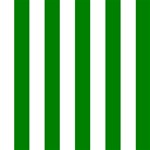 Vertical Stripes - White and Green