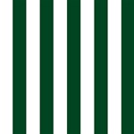 Vertical Stripes - White and Forest Green