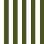Vertical Stripes - White and Army Green