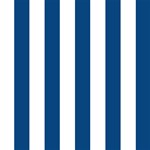 Vertical Stripes - White and Dark Cerulean