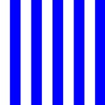 Vertical Stripes - White and Blue