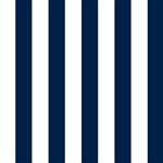 Vertical Stripes - White and Oxford Blue