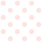 Polka Dots - Misty Rose Pink on White