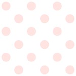 Polka Dots - Misty Rose Pink on White