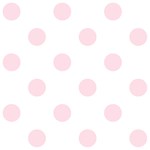 Polka Dots - Piggy Pink on White