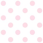 Polka Dots - Piggy Pink on White