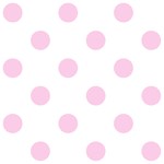 Polka Dots - Classic Rose Pink on White