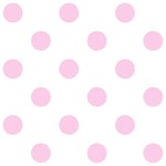 Polka Dots - Classic Rose Pink on White