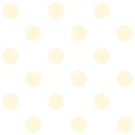 Polka Dots - Cornsilk Yellow on White