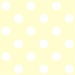 Polka Dots - White on Cream Yellow