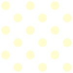Polka Dots - Cream Yellow on White