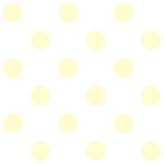 Polka Dots - Cream Yellow on White