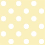 Polka Dots - White on Blond Yellow