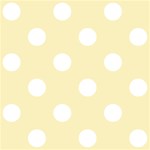 Polka Dots - White on Blond Yellow