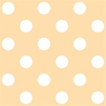 Polka Dots - White on Navajo White Yellow