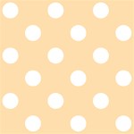 Polka Dots - White on Navajo White Yellow