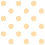 Polka Dots - Navajo White Yellow on White