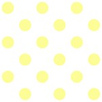 Polka Dots - Pastel Yellow on White