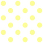 Polka Dots - Pastel Yellow on White