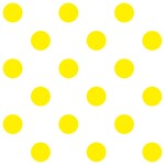 Polka Dots - Canary Yellow on White