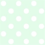 Polka Dots - White on Pale Green