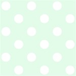 Polka Dots - White on Pale Green