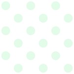 Polka Dots - Pale Green on White