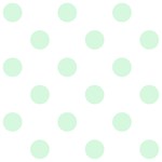 Polka Dots - Pastel Green on White