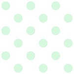 Polka Dots - Pastel Green on White