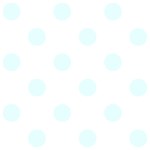 Polka Dots - Bubbles Cyan on White