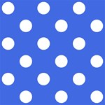 Polka Dots - White on Royal Blue