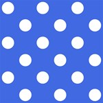 Polka Dots - White on Royal Blue