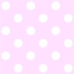 Polka Dots - White on Pale Thistle Violet