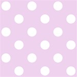 Polka Dots - White on Thistle Violet